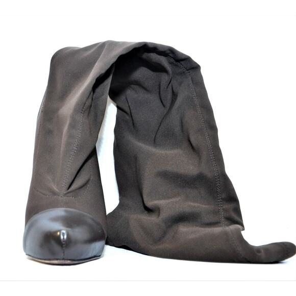 Charles by Charles David Stretch Over The Knee Platform Boot Brown 7 - Picture 3 of 8